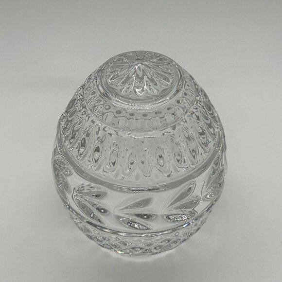 Vintage Crystal Egg Shaped Paperweight By Franklin Mint 1988 Made In Germany - Picture 3 of 11